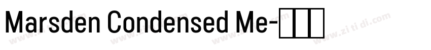 Marsden Condensed Me字体转换